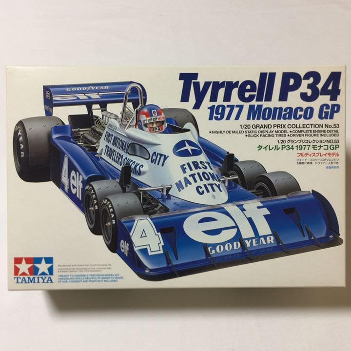 1～3歳】タミヤ 1/20 タイレル P34 1977 モナコGP 6車輪 プラモ 未組立